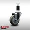 Service Caster 3.5'' SS Gray Poly Wheel Swivel 1-3/8'' Expanding Stem Caster SCC-SSEX20S3514-PPUB-138 - alternate 2